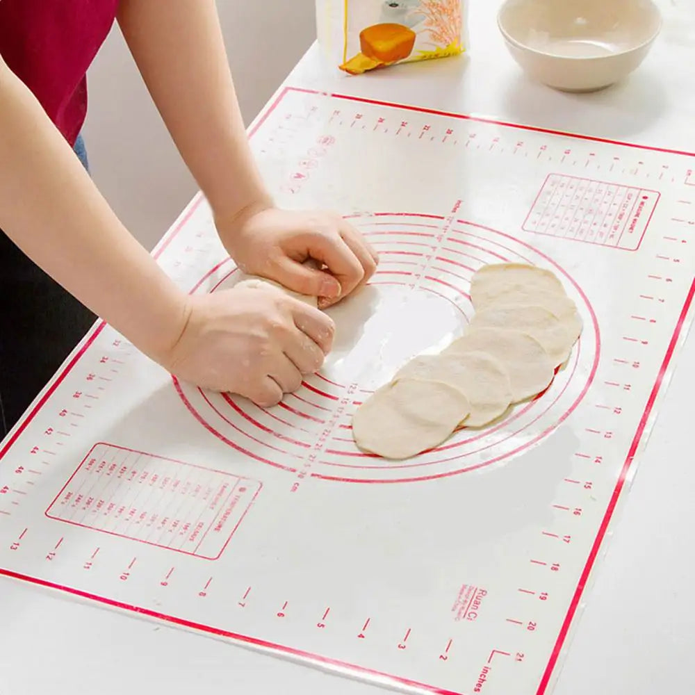 Non-Stick Silicone Pastry & Kneading Mat – 26x29cm Dough Rolling Baking Mat for Cookies, Bread & Pastry