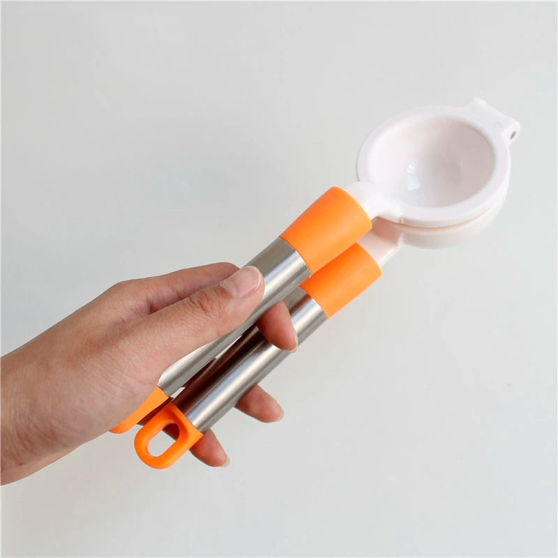 Manual Citrus Juicer – Hand Press Lemon, Lime & Orange Squeezer, Food-Grade, Stainless Steel