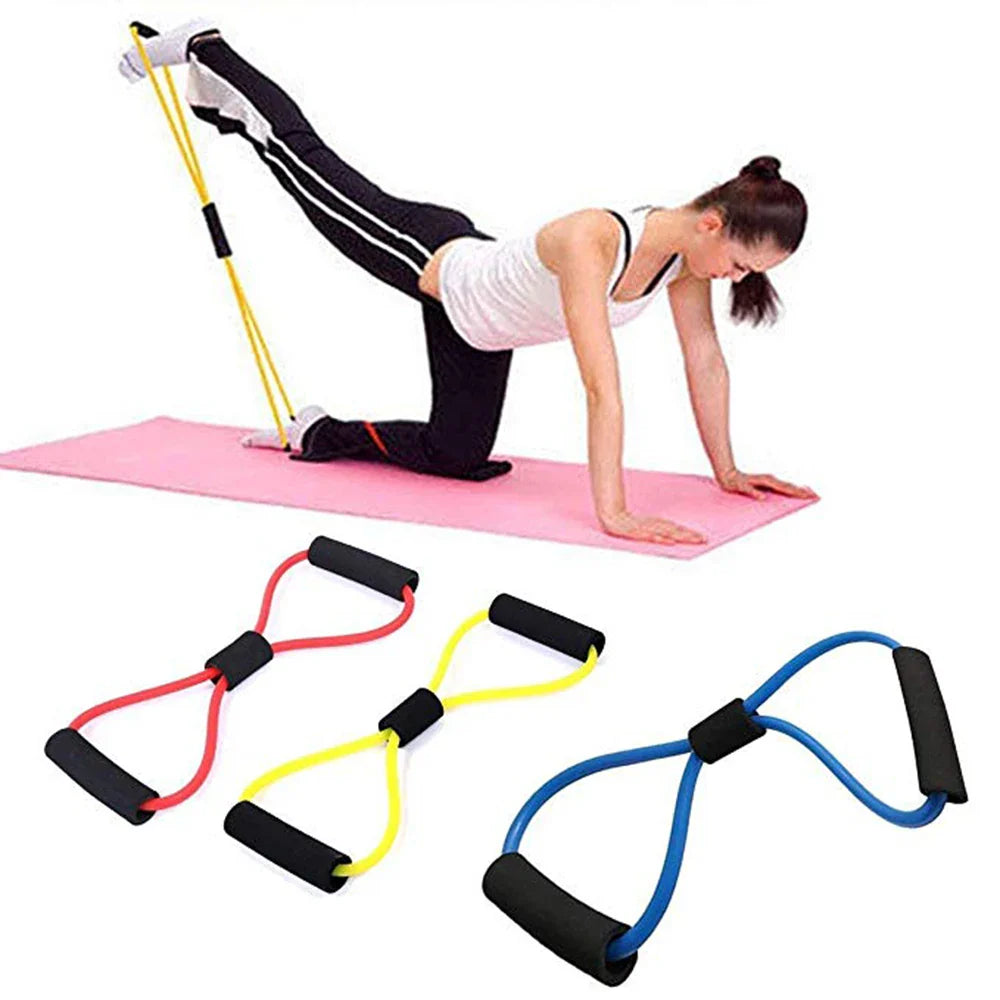 8-Shape Resistance Band Chest Expander – Yoga & Gym Fitness