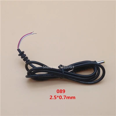 1Pcs Adapter Output Power Cord DC Male Plug with 100cm Cable 5.5*2.5/2.1 4.0*1.7 3.5*1.35 2.5*0.7mm Peaceful Pleasures Health and Wellness 089