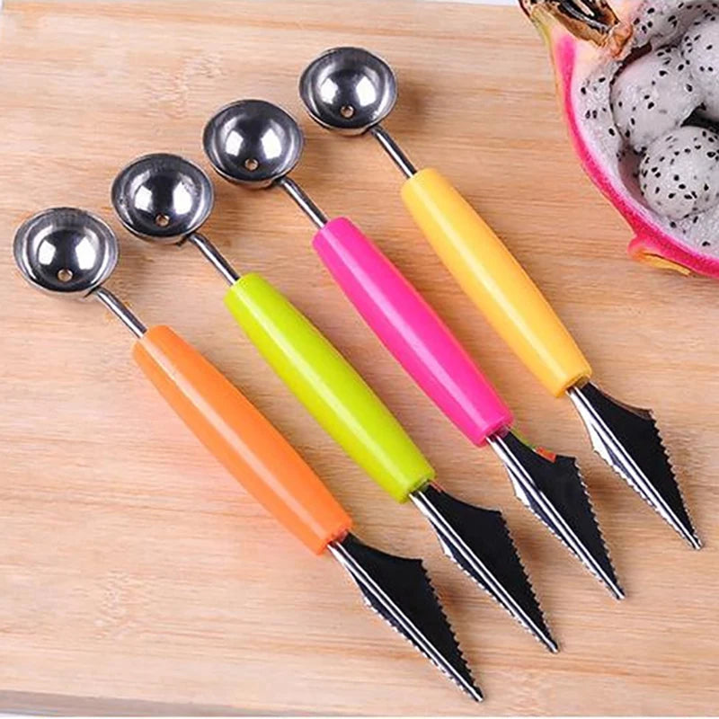 Stainless Steel Melon Baller & Fruit Scoop – Multi-Function Ice Cream & Melon Scooping Tool, 17.5cm