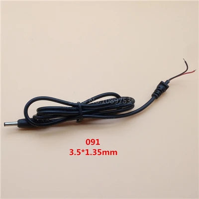 1Pcs Adapter Output Power Cord DC Male Plug with 100cm Cable 5.5*2.5/2.1 4.0*1.7 3.5*1.35 2.5*0.7mm Peaceful Pleasures Health and Wellness 091