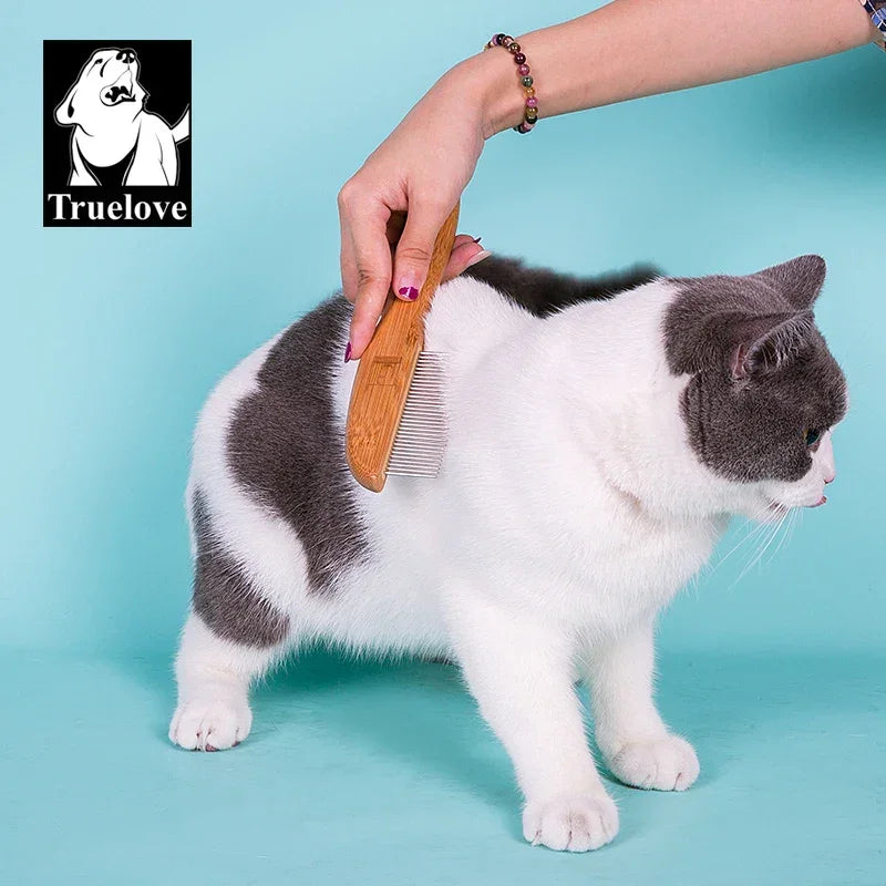 Truelove 31 Steel Needles Pet Comb Ergonomic Handle Mmassage Fur Open the Knot Cat and Dog Groomer Competition Vacation TLK22131 Peaceful Pleasures Health and Wellness