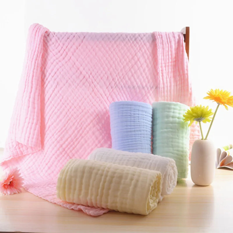 Baby Muslin Swaddle Blanket | 6-Layer Cotton 105x105cm