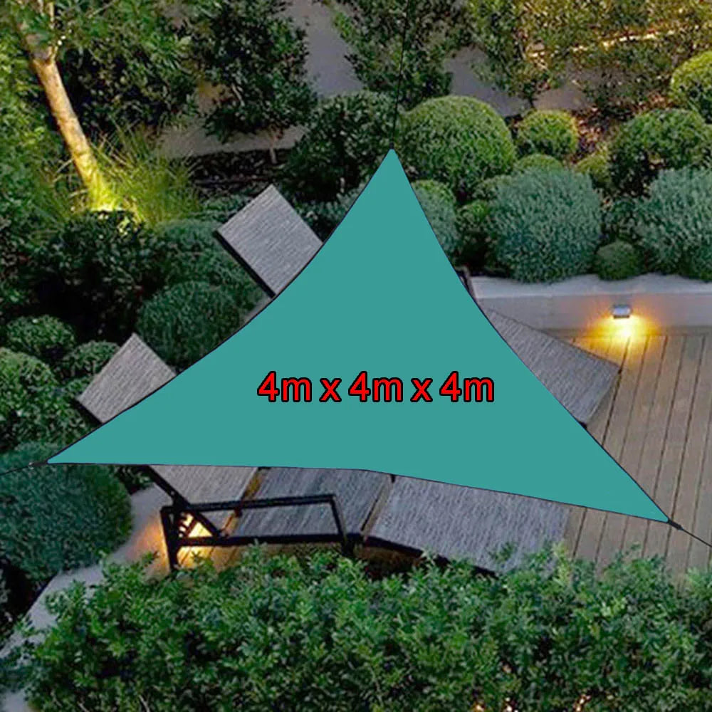 6x6x6m Triangle Sun Shade Sail – 90% UV Block, Waterproof