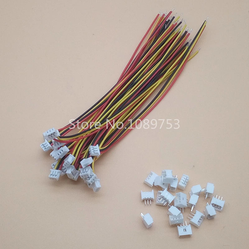 Micro JST 1.25mm 1.25 JST 2P 3P 4P 5P 6P 8Pin Female Connector Plug + Male Plug With Wire 20sets Peaceful Pleasures Health and Wellness