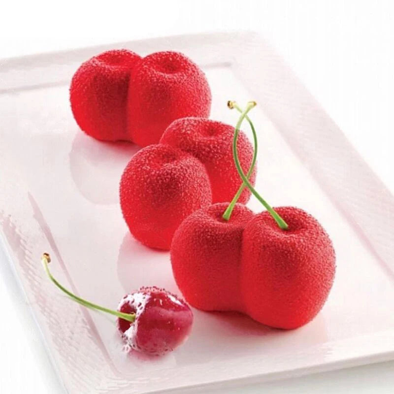 Cherry Shape Silicone Mold Cake Mold DIY 3D Fruit Mouse Mould Cupcake Cookie Muffin Soap Moule Baking Tools Peaceful Pleasures Health and Wellness