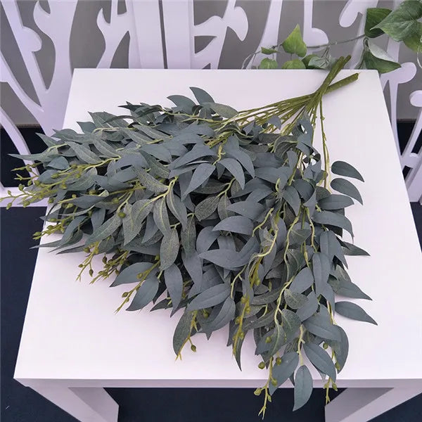 YO CHO Artificial Willow Leaf Silk Bouquet | Wedding Home Décor
