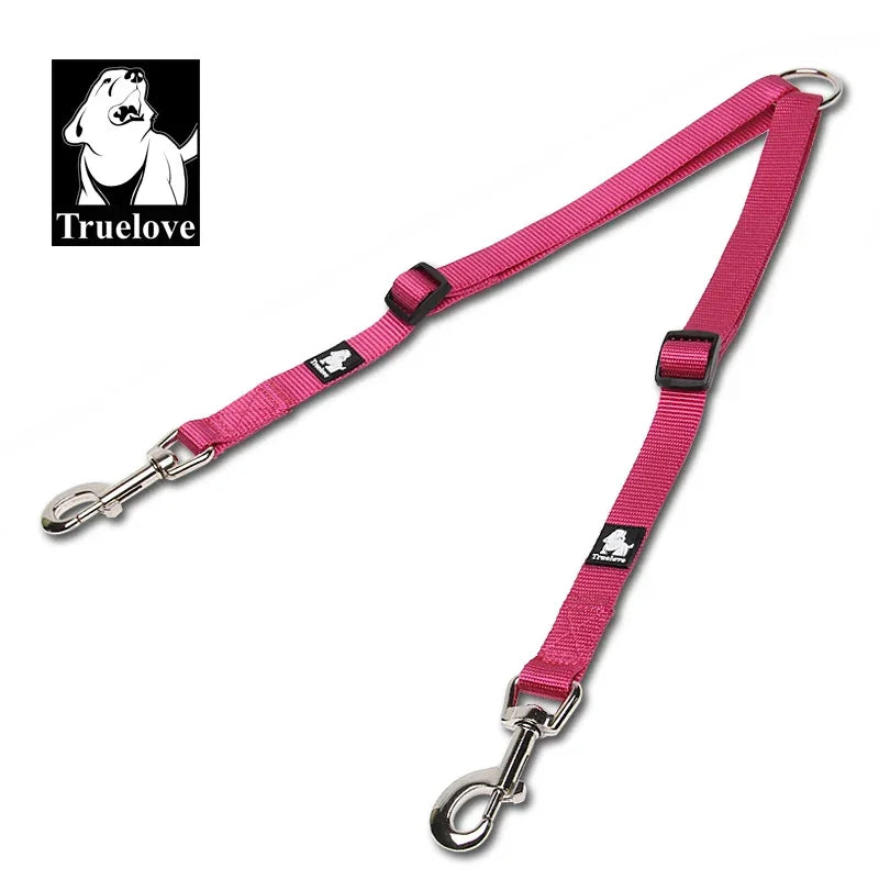 Truelove Nylon Double Dog Leash For Two Dogs Coupler No Tangle Pet Leash For Large Small Dogs For Training Running TLl2372 Peaceful Pleasures Health and Wellness