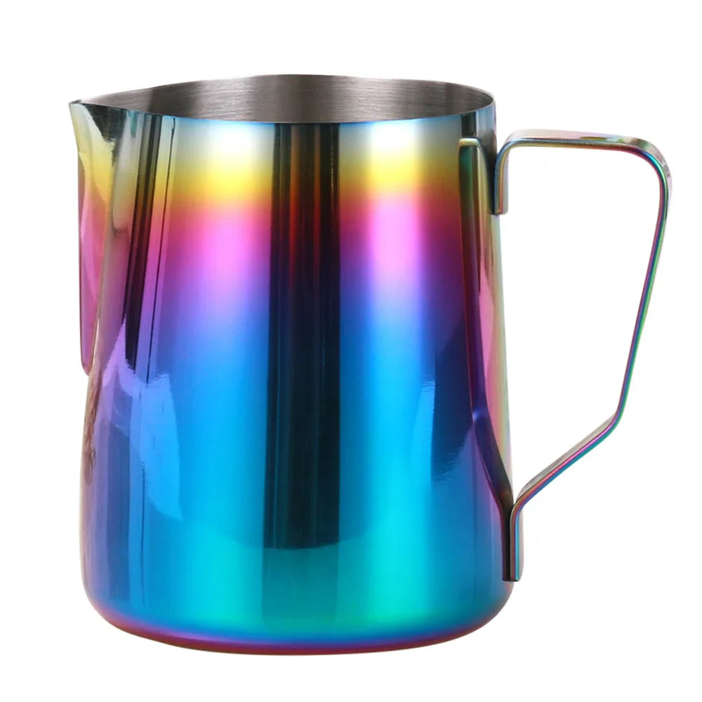 Colorful Stainless Steel Milk Frothing Pitcher – Latte Art Jug (350ml / 600ml)