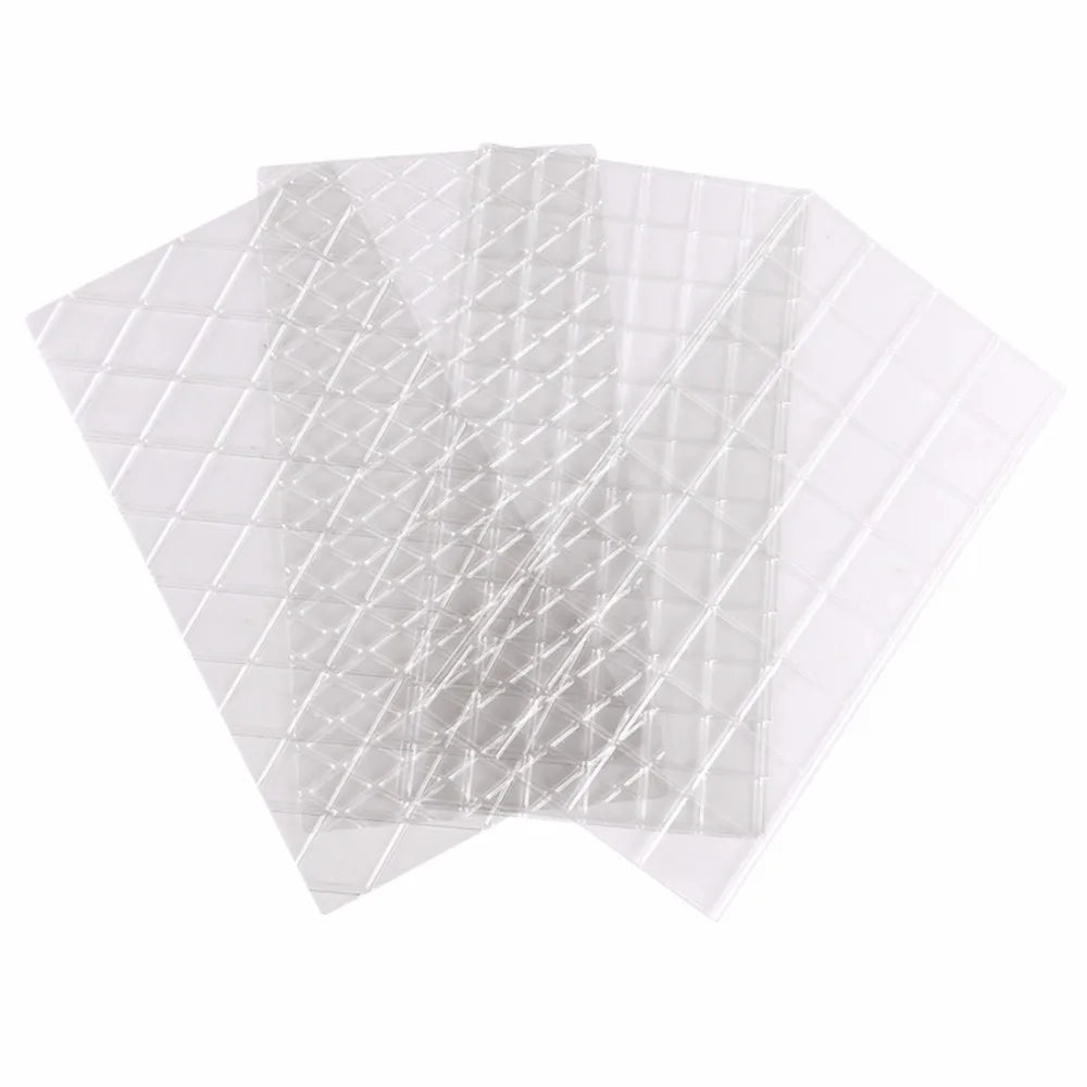 4-Piece Sugarcraft Transparent Texture Mat Set – Cake Border Decorating Molds for Fondant & Pastry