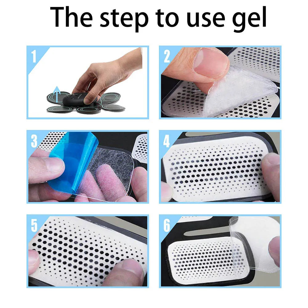 14-Pack EMS Hydrogel Replacement Pads for AB Belt Muscle Toner