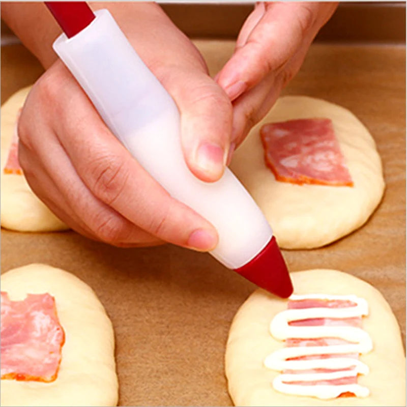 Silicone Food Writing Pen Chocolate Decorating Tools Cake Mold Cream Cup Cookie Icing Piping Pastry Nozzles Kitchen Accessories Peaceful Pleasures Health and Wellness Default Title