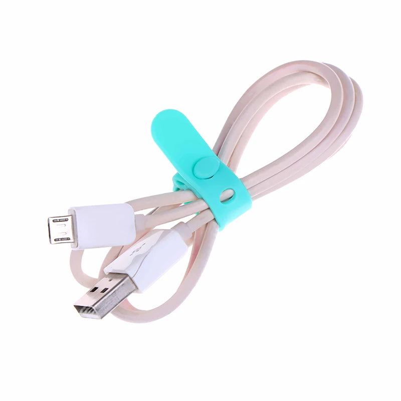 Silicone Cable Winder Ties 4-Pack | Cord Organizer for Earphones