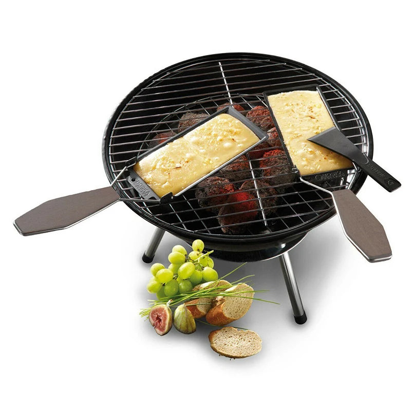 Mini Raclette Cheese Grill Set – Non-Stick Pan with Wooden Handle Peaceful Pleasures Health and Wellness