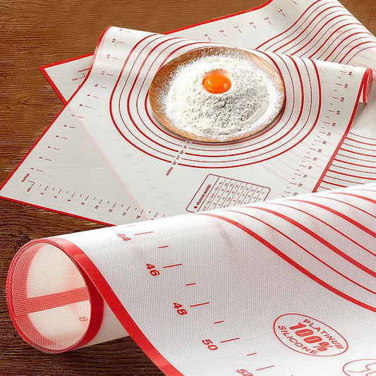 Silicone Baking Mat with Scale – Non-Stick Rolling Dough, Fondant & Pastry Mat | BPA-Free | 3 Sizes, 6 Colors Peaceful Pleasures Health and Wellness