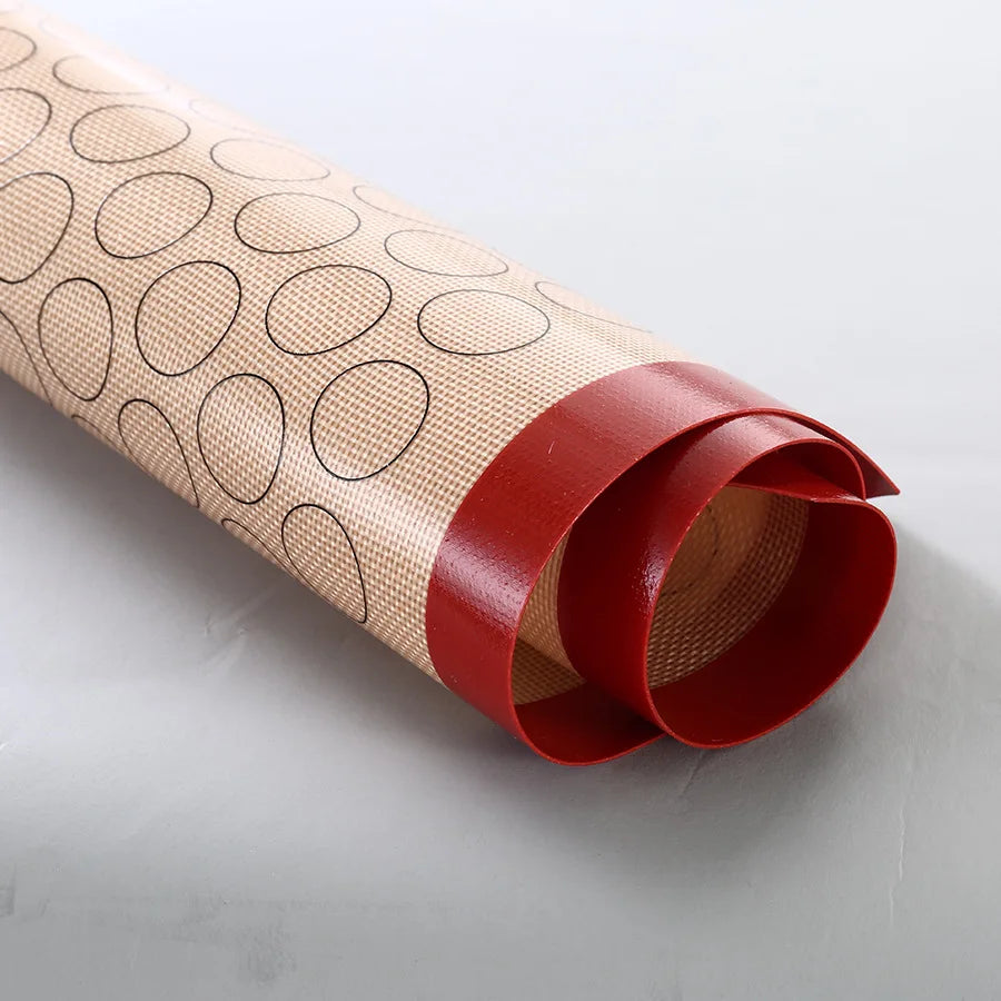 Silicone Macaron Baking Mat - for Bake Pans - Macaroon/Pastry/Cookie Making - Professional Grade Nonstick Peaceful Pleasures Health and Wellness