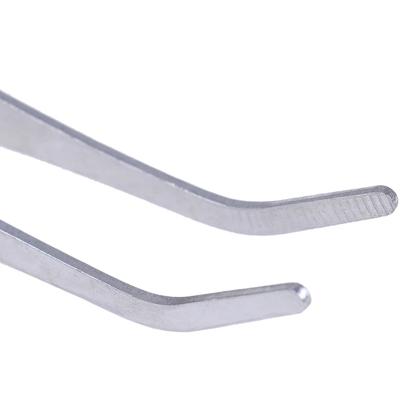 Stainless Steel Curved Elbow Tweezers | Aquarium & Electronics