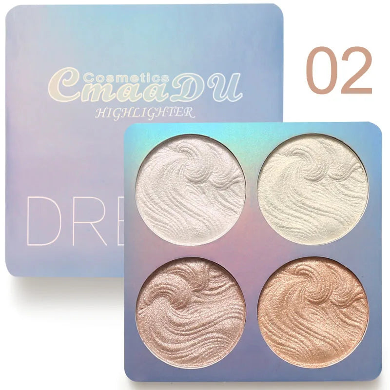 CMAADU Chameleon Shimmer Highlighter Palette | Glow Powder