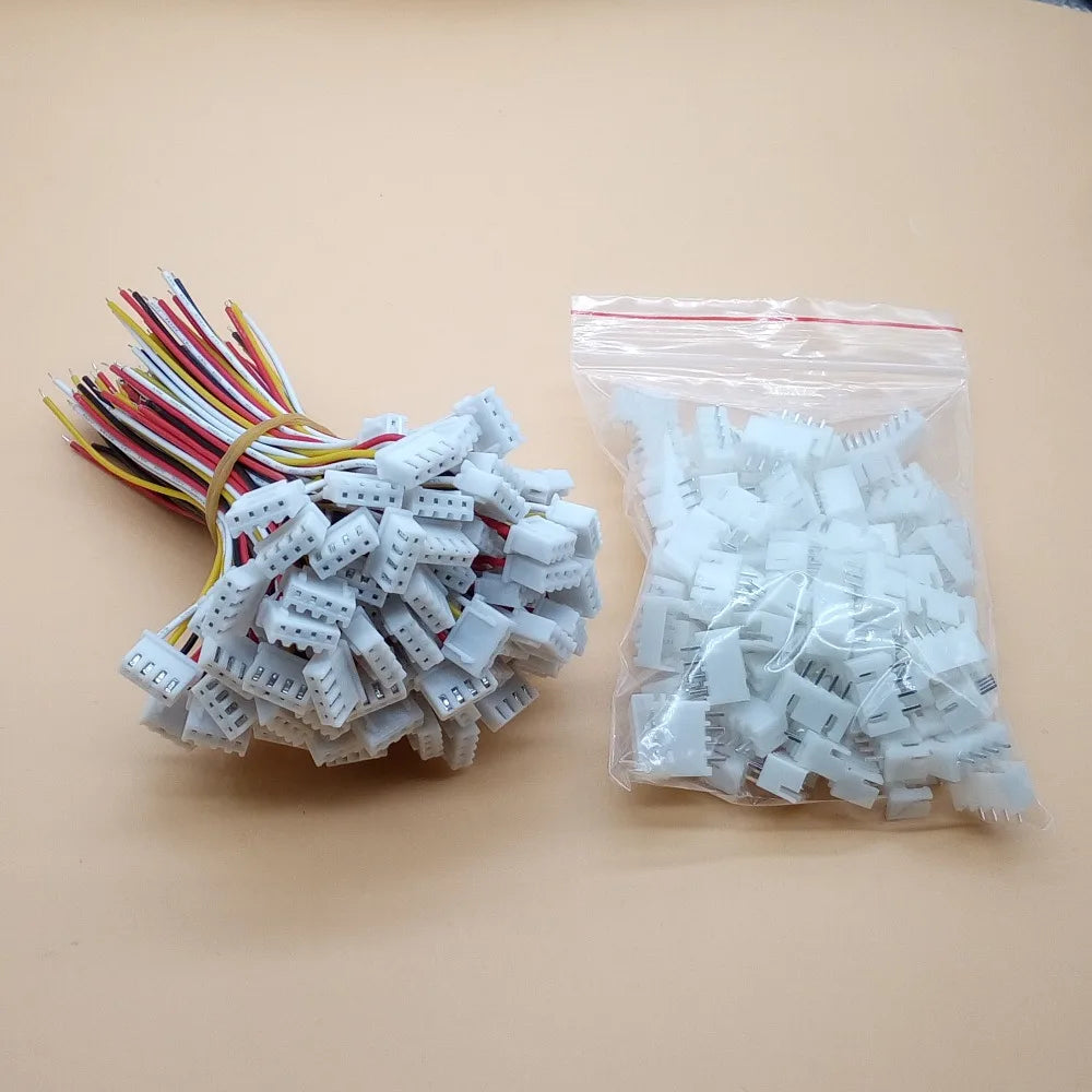 100Sets XH Pitch 2.54mm 2Pin 3Pin 4Pin 5/6/7/8/9/10 Pin Single-Head Wire To Board Connector 10cm 26AWG With Socket Peaceful Pleasures Health and Wellness