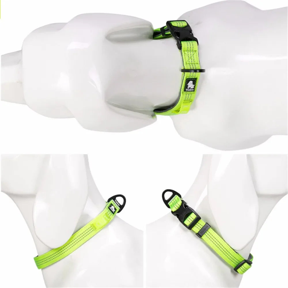 Truelove Dog Collars Set 3M Reflective Collar for Small Medium Large Dogs Puppy Adjustable Padded Soft Nylon Comfy Neck TLC5271 Peaceful Pleasures Health and Wellness