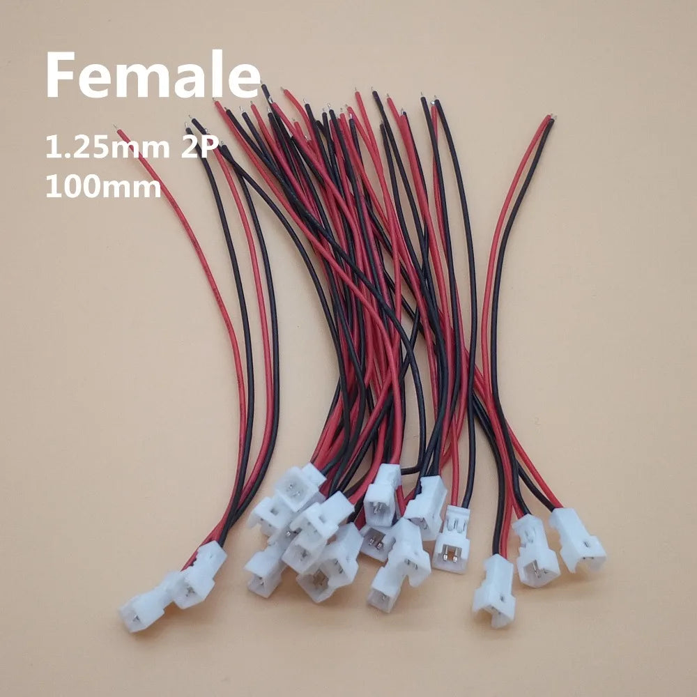 20 Sets/Lot Micro JST 1.25MM 2-Pin/3-Pin/4-Pin Male & Female Connector Plug with Wires Cables LED Strip Connectors Peaceful Pleasures Health and Wellness