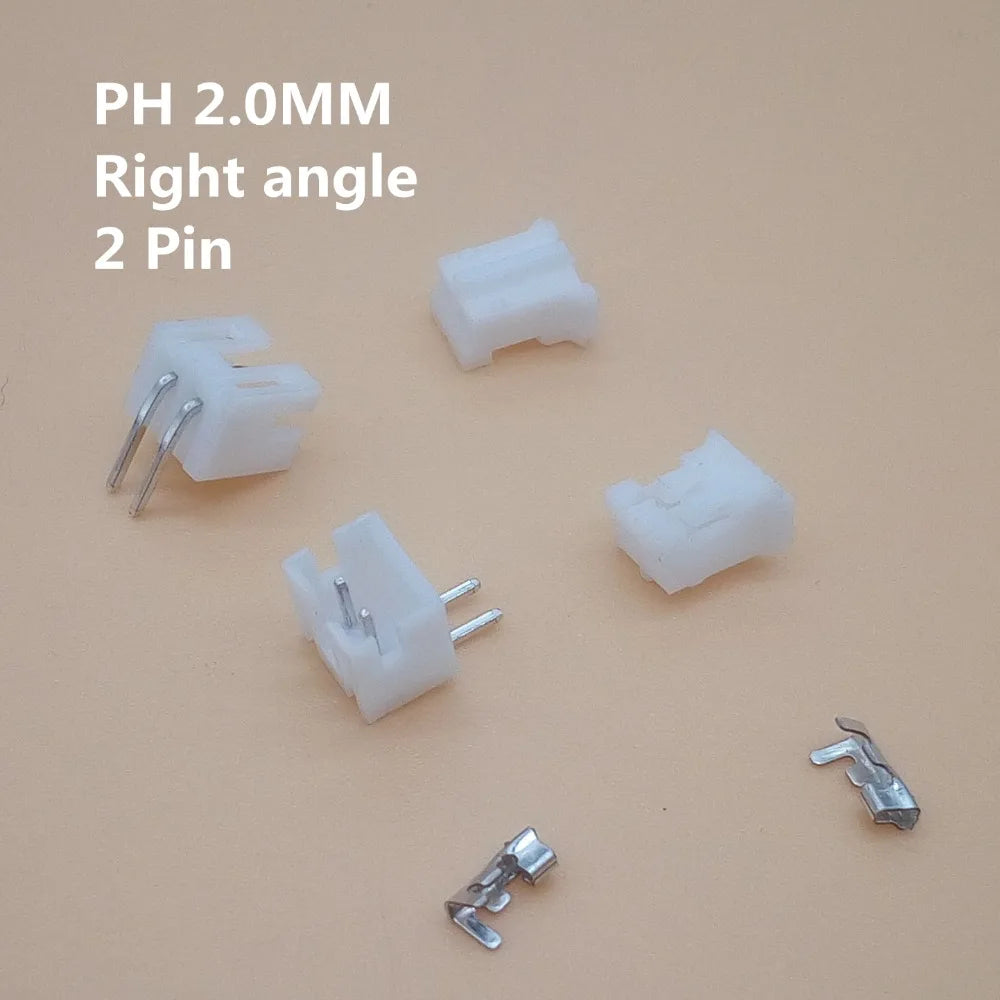 20 sets 2-12pin 2.0mm Pitch PH 2.0 Terminal/Housing/Right Angle Pin Header Connector Wire Connectors Adaptor Kit PH2.0 Peaceful Pleasures Health and Wellness