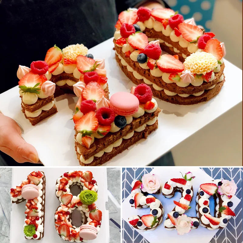 Large Size Silicone Digital 0-9 Cake Mold Cake Numbers Shape Cake Mould Decoration Tool for Wedding Birthday Anniversary Peaceful Pleasures Health and Wellness