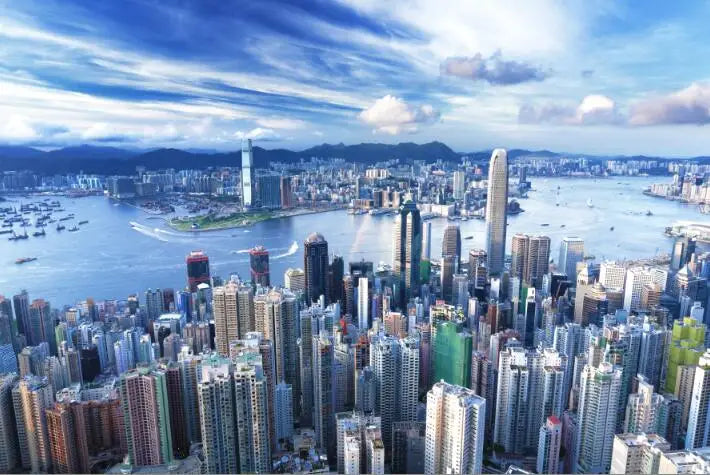 Landsacpe Posters and Prints Wall Art Canvas Painting Beautiful City View of Hong Kong Pictures for Living Room Cuadros Decor Peaceful Pleasures Health and Wellness NP110 70x100cm No Frame