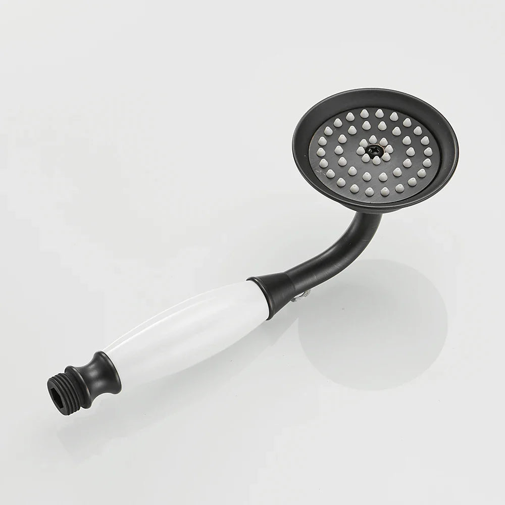 OWOFAN Antique Brass Handheld Rainfall Shower Head | Gold