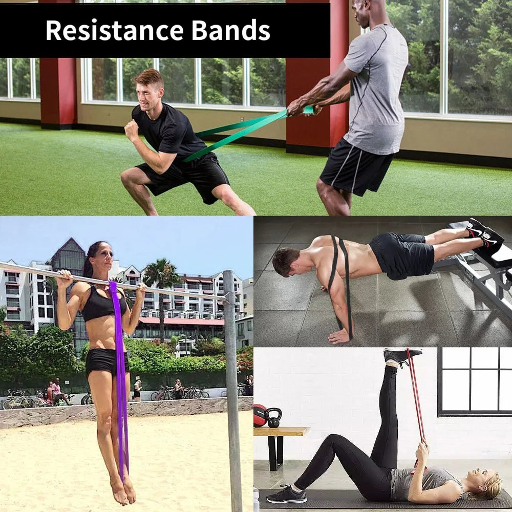 Resistance Bands for Gym & Home – Yoga, Pilates & Strength