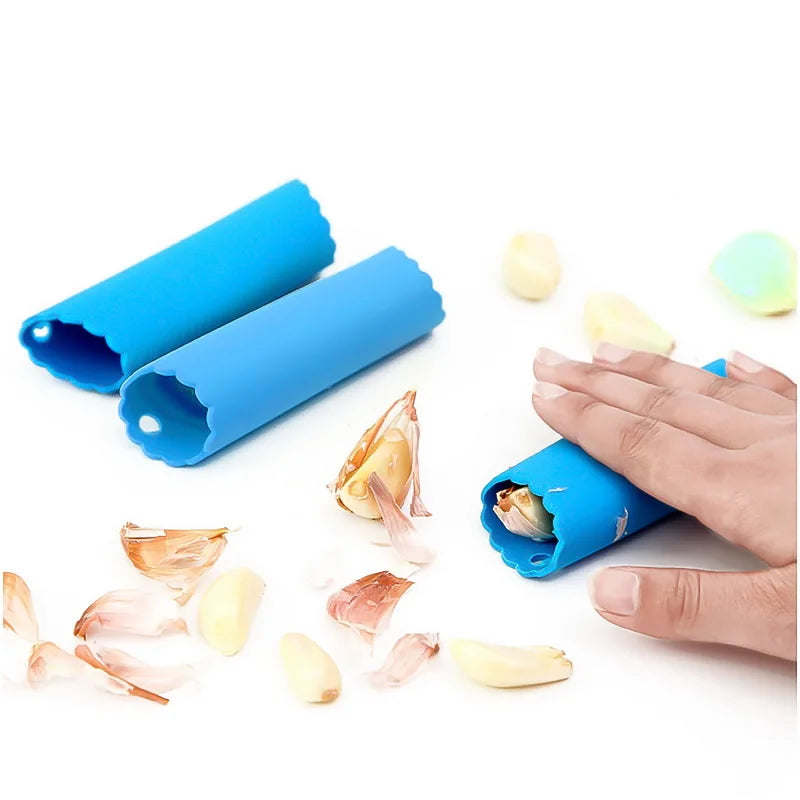 1pc Magic Silicone Garlic Peeler Vegetable Peel Easy Peeler Garlic Stripper Tube Peeling Kitchen Tool Drop Shipping Peaceful Pleasures Health and Wellness RandomColor
