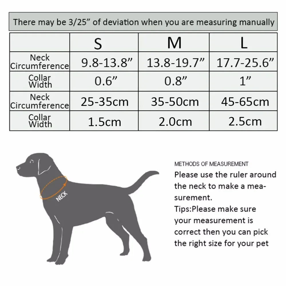 Truelove Dog Collars Set 3M Reflective Collar for Small Medium Large Dogs Puppy Adjustable Padded Soft Nylon Comfy Neck TLC5271 Peaceful Pleasures Health and Wellness
