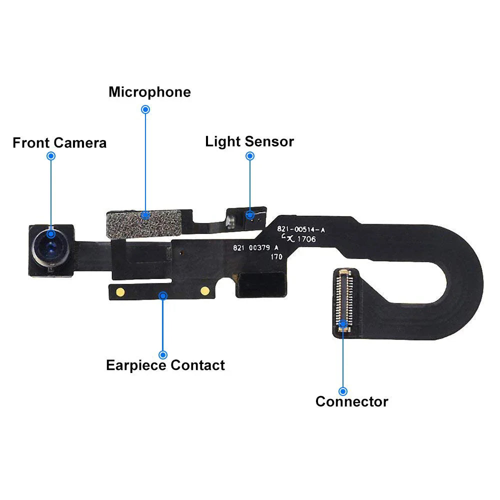 iPhone 7/8 Front Camera Proximity Sensor Flex Cable + Mic