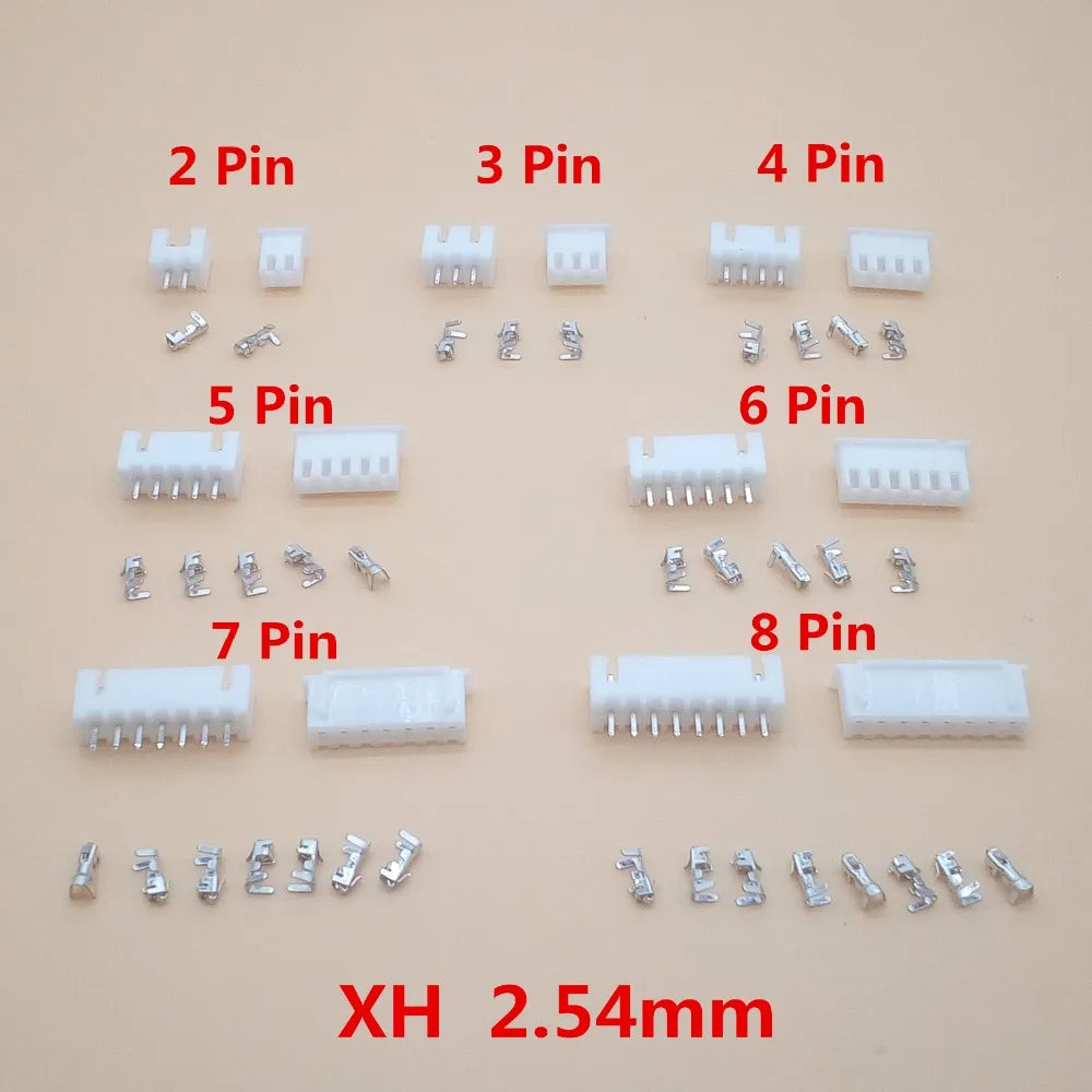20 Kits XH 2.54mm 2/3/4/5/6/7/8/9/10/12pin JST Connector Plug Male, Female, Crimps Peaceful Pleasures Health and Wellness 9 Pin