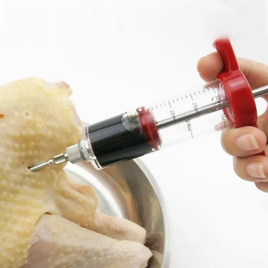 BBQ Meat Marinade Injector Syringe Set – Stainless Steel Needles, for Sauce & Spice Injection, Kitchen & Grilling Peaceful Pleasures Health and Wellness
