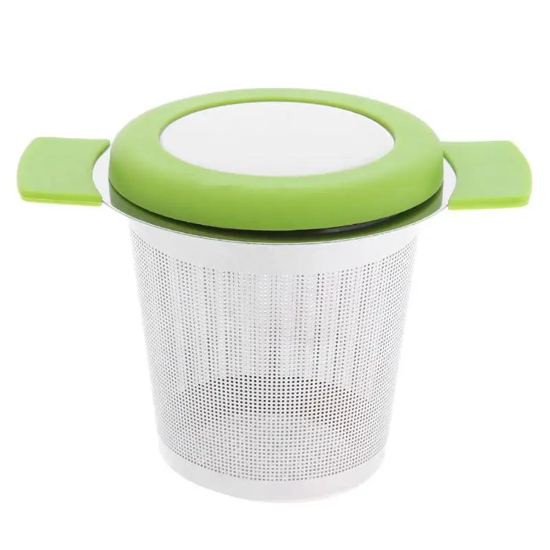 Stainless Steel Tea Infuser Basket – Fine Mesh Strainer with Lid & Handles