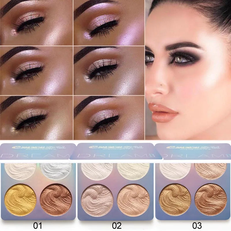 CMAADU Chameleon Shimmer Highlighter Palette | Glow Powder