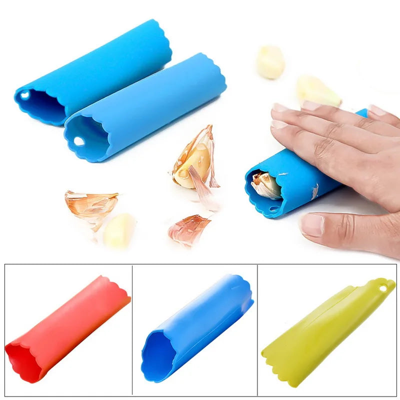 1pc Magic Silicone Garlic Peeler Vegetable Peel Easy Peeler Garlic Stripper Tube Peeling Kitchen Tool Drop Shipping Peaceful Pleasures Health and Wellness
