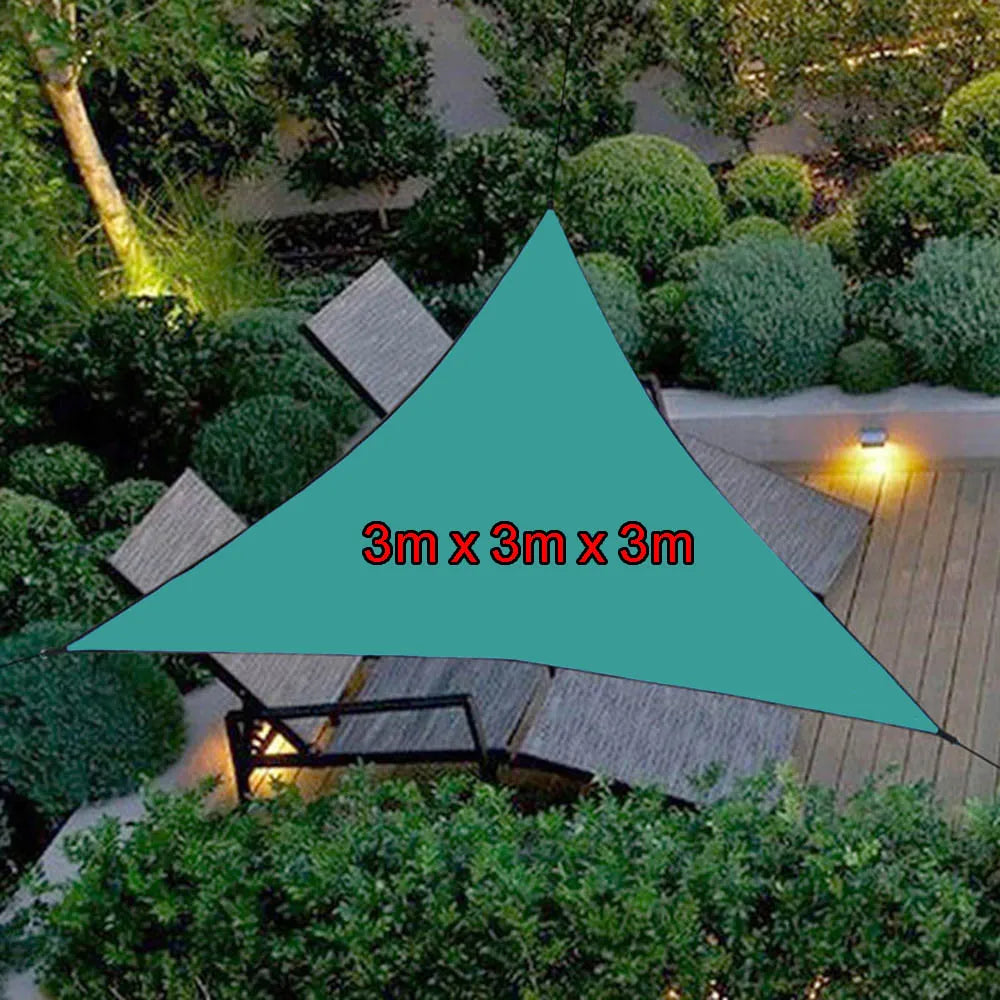 6x6x6m Triangle Sun Shade Sail – 90% UV Block, Waterproof
