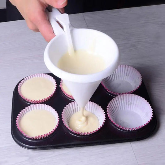 Candy & Batter Dispensing Funnel – Food-Grade Plastic Handheld Dispenser for Chocolate, Icing, Pancake Batter & Cream Peaceful Pleasures Health and Wellness Default Title