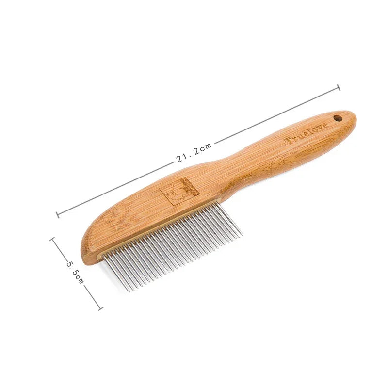 Truelove 31 Steel Needles Pet Comb Ergonomic Handle Mmassage Fur Open the Knot Cat and Dog Groomer Competition Vacation TLK22131 Peaceful Pleasures Health and Wellness
