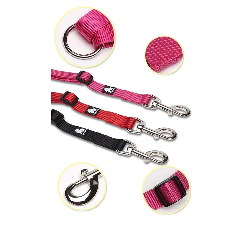 Truelove Nylon Double Dog Leash For Two Dogs Coupler No Tangle Pet Leash For Large Small Dogs For Training Running TLl2372 Peaceful Pleasures Health and Wellness