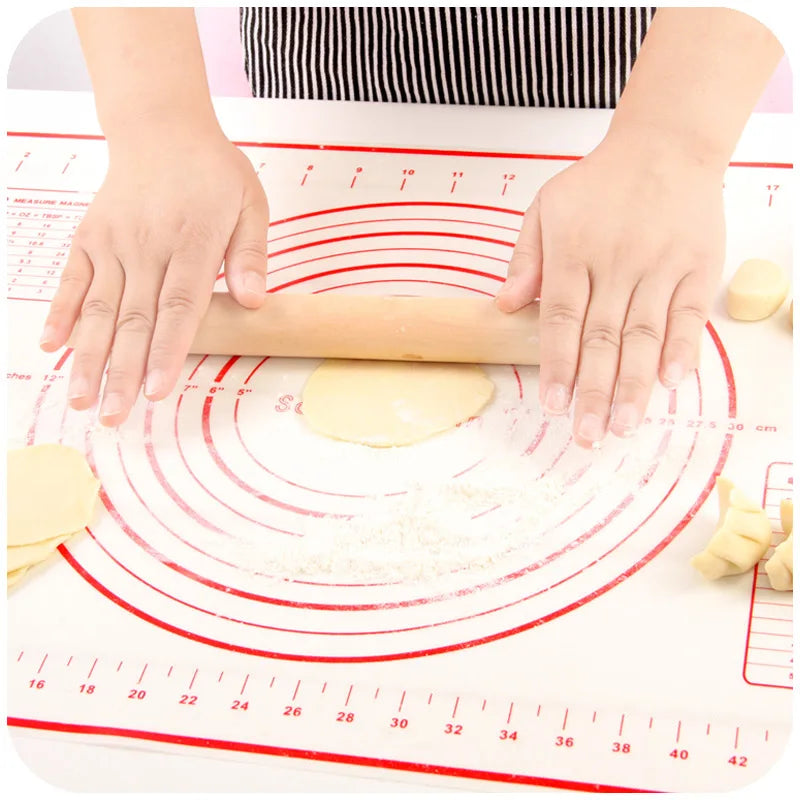 Non-Stick Silicone Pastry & Kneading Mat – 26x29cm Dough Rolling Baking Mat for Cookies, Bread & Pastry