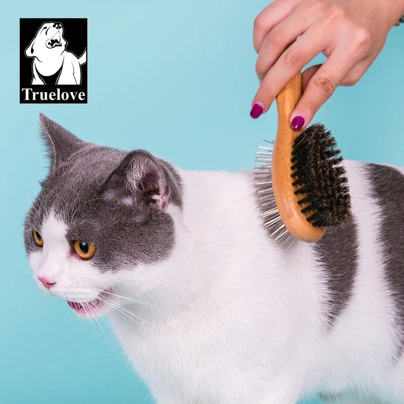Truelove Double-Sided Pet Grooming Brush – TLK23131 Peaceful Pleasures Health and Wellness