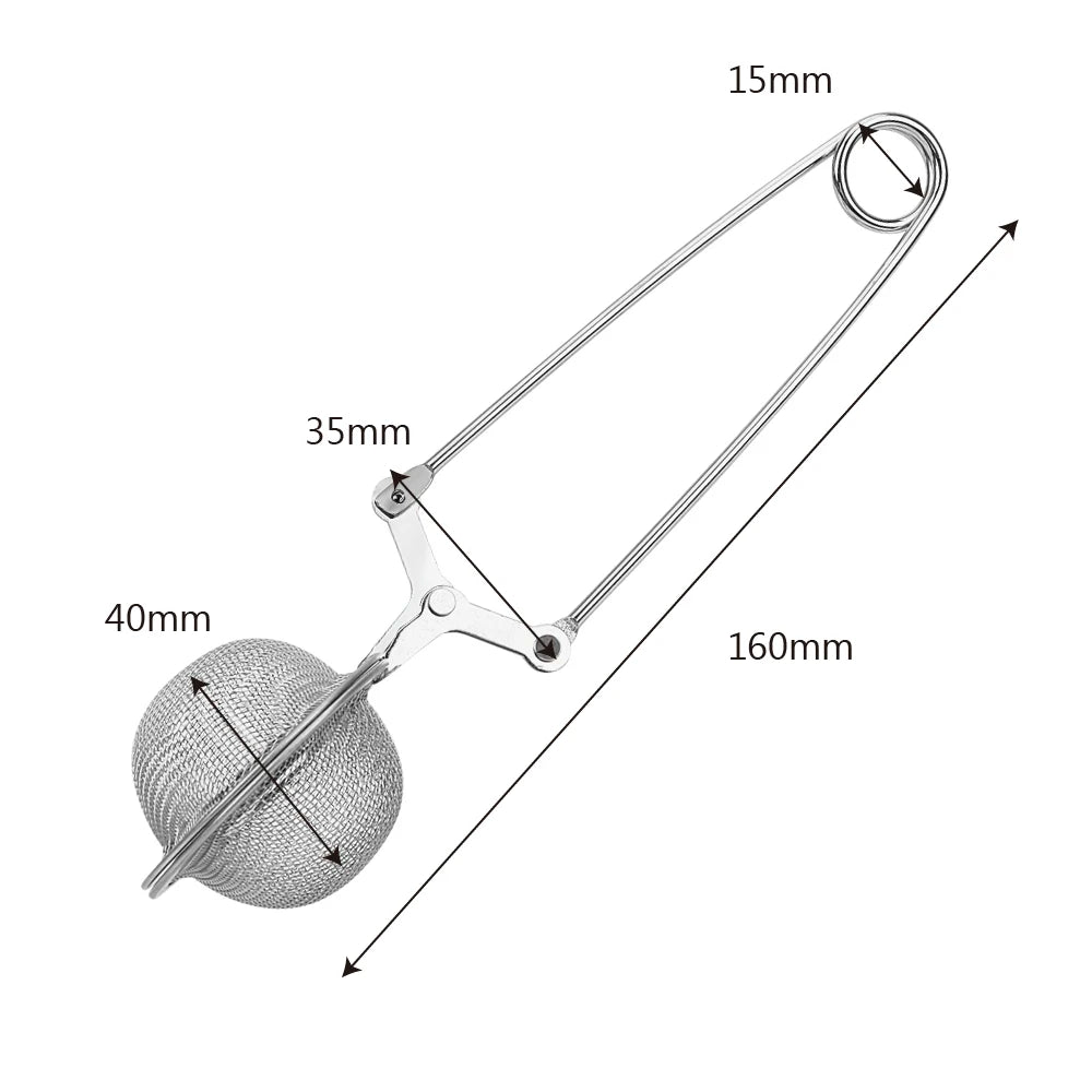 Stainless Steel Mesh Tea Ball Infuser & Strainer – Loose Leaf Tea, Coffee, Herb & Spice Filter