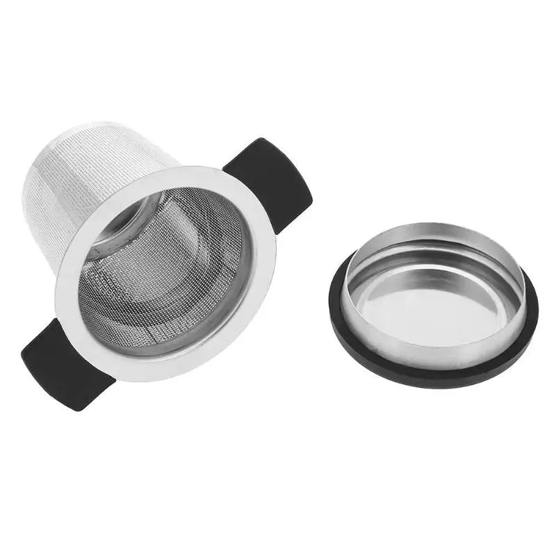 Stainless Steel Tea Infuser Basket – Fine Mesh Strainer with Lid & Handles