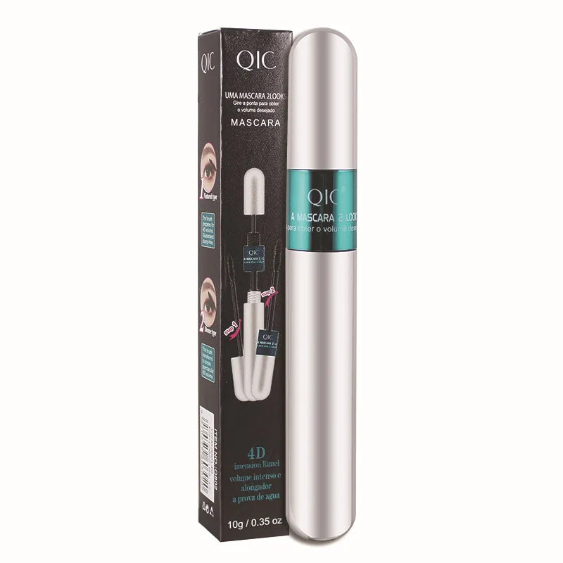 QIC 4D Silk Fiber Waterproof Mascara – Volume & Length