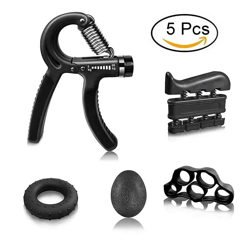 5-Piece Hand Grip Strengthener Set – Finger & Wrist Trainer