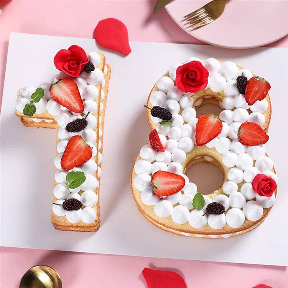 Silicone Number Cake Molds 0-9 | Birthday & Wedding Baking